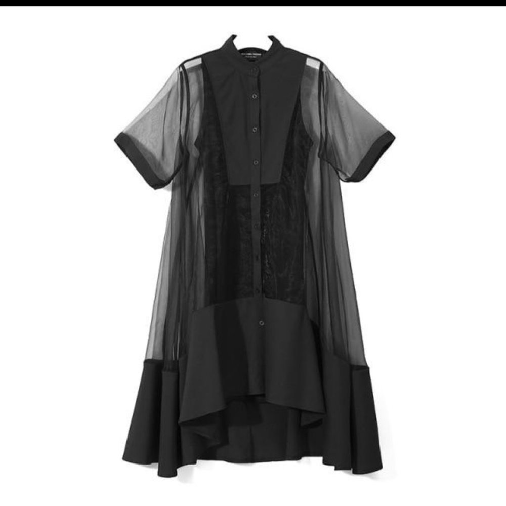 Marigold Shadows Koharu Irregular Shirt dress